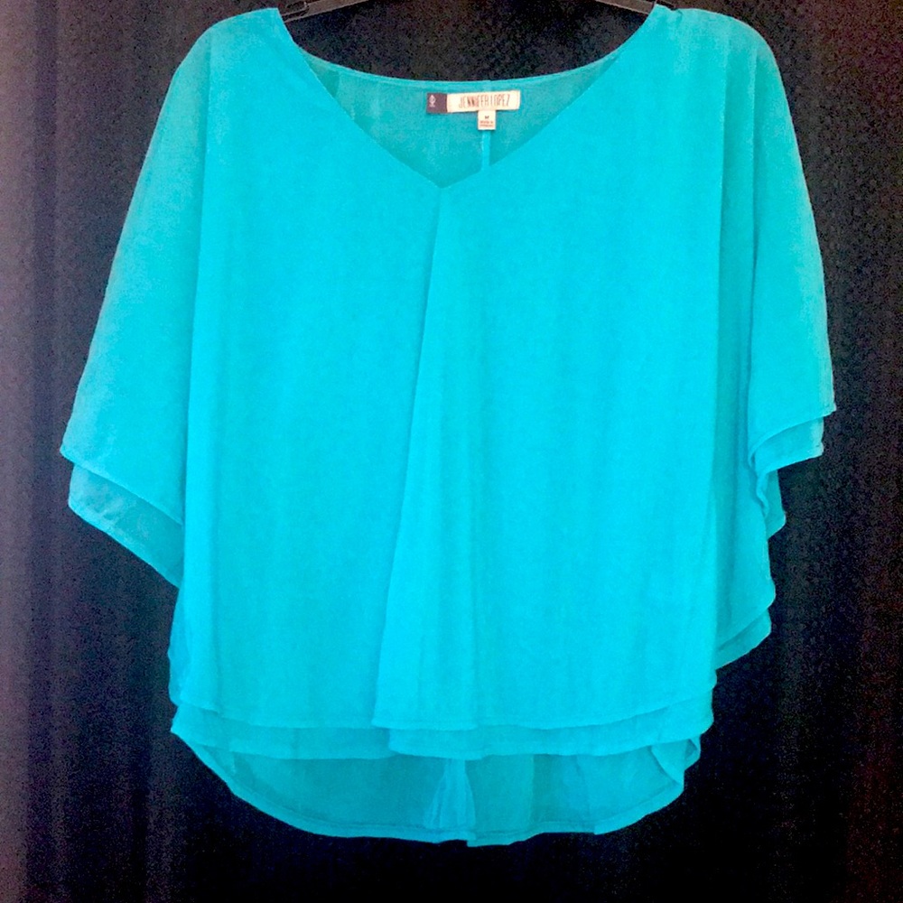 Jennifer Lopez flowing blouse